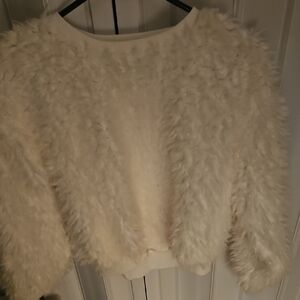 Fluffy Cream Sweater